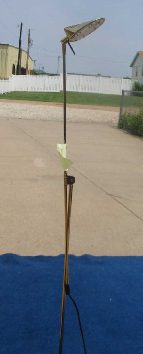 Fase Madrid Postmodern Articulating Floor Task Lamp GOLD Finish Vintage 1980's