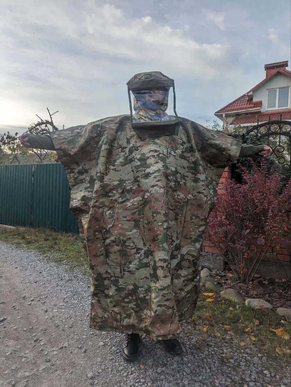 Anti-Thermal Camouflage Cloak Military IR Concealment Poncho Tactical Stealt💛💙