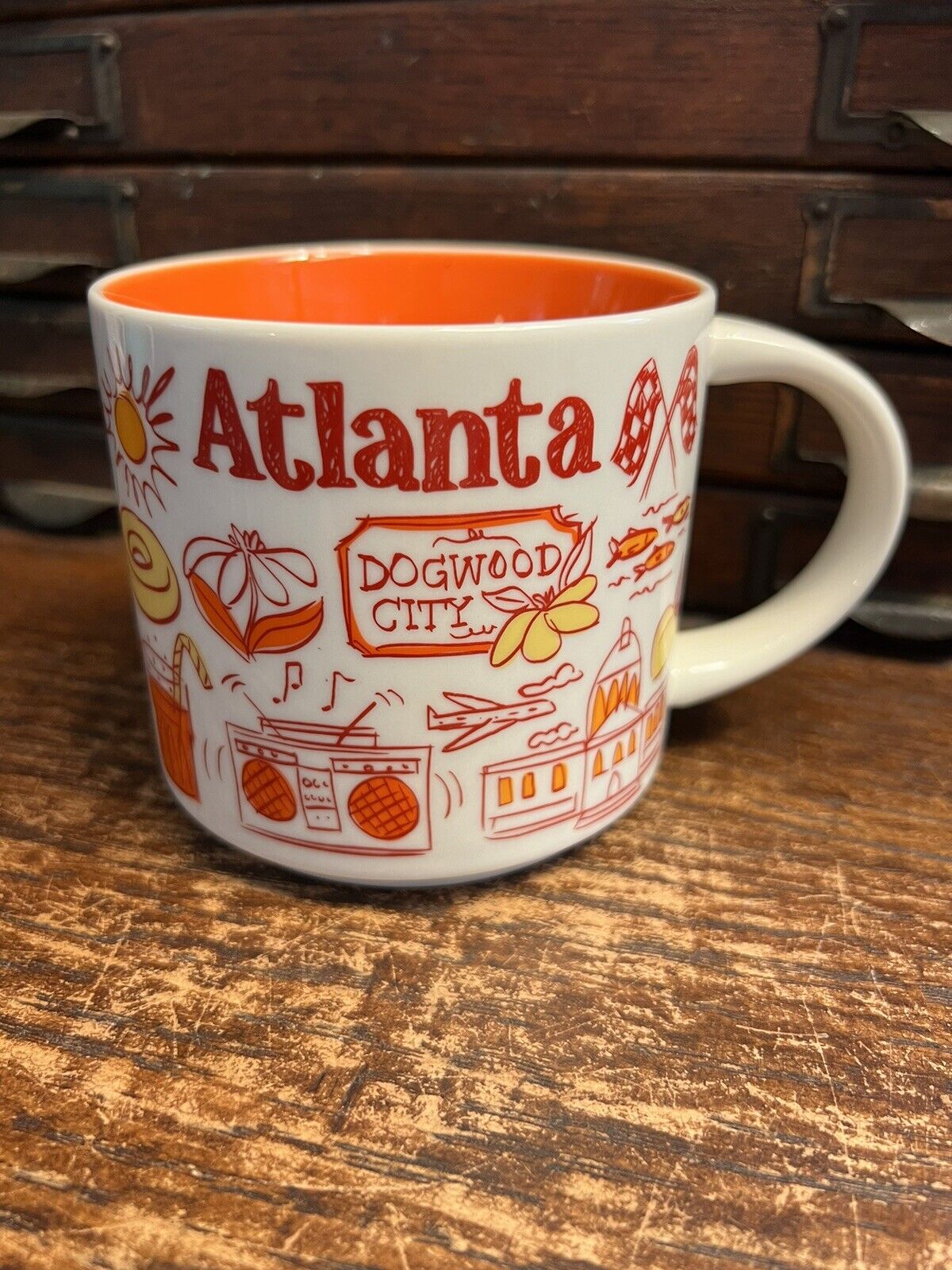 Starbucks Atlanta Georgia Been There Series Across The Globe 14oz Coffee Mug NM+