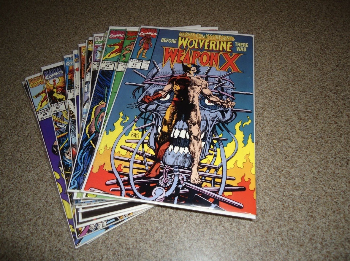 MARVEL COMICS PRESENTS COMPLETE WEAPON X RUN 72-84 HIGH GRADE MARVEL COMICS PRESENTS COMPLETE WEAPON X RUN 72-84 HIGH GRADE