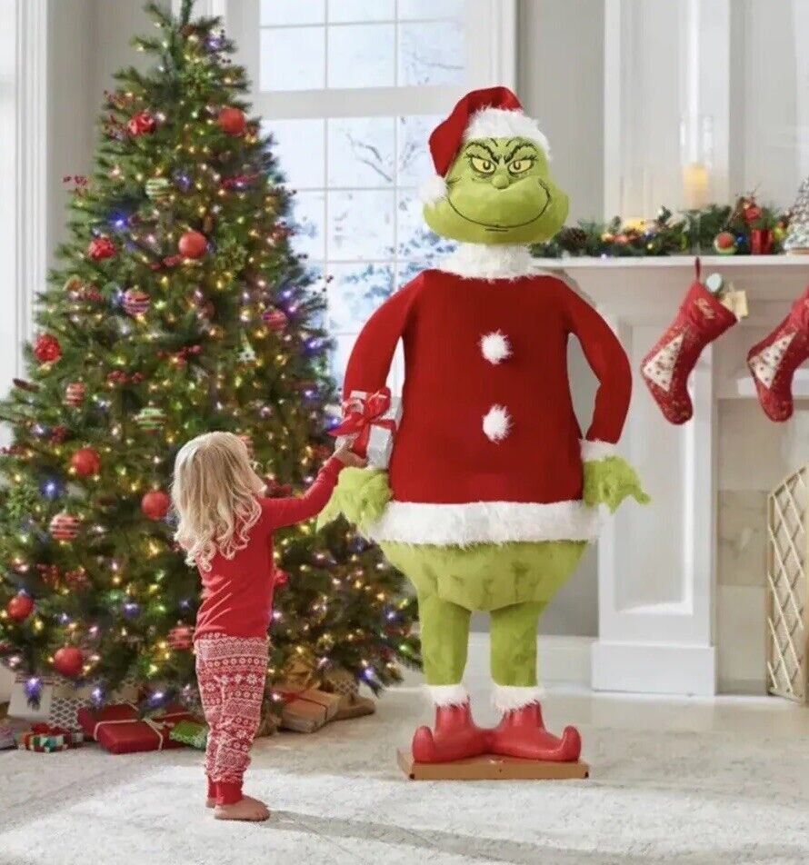 Gemmy Dr. Seuss The Grinch Life-Size 5.74 ft Animated Sound Motion Activated