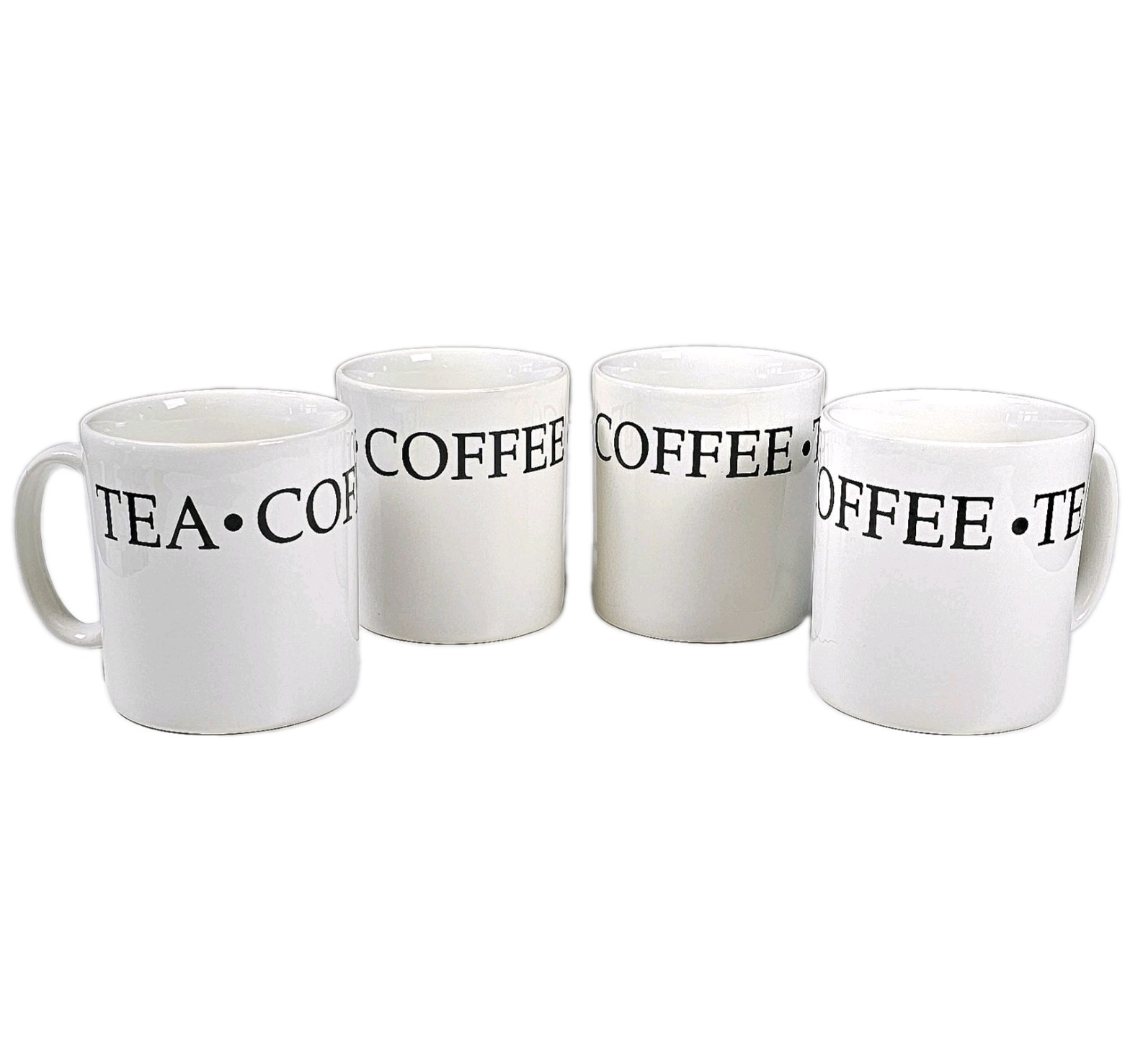 Vintage Wessex Collection Ceramic Mugs Set of 3 Black Block Font Made in England