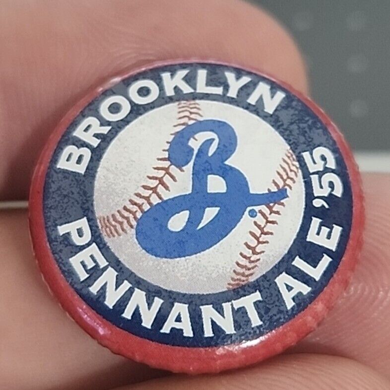 Vintage Pin - Brooklyn NY Pennant Ale 55\' MLB Baseball 1\