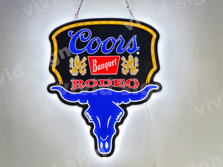 Rodeo Bull Horns Beer 3D LED 16\