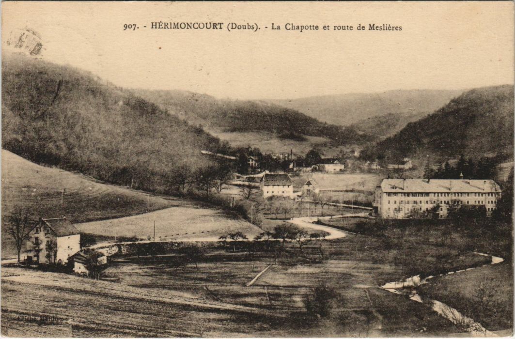 CPA HERIMONCOURT La Chapotte and Route de Meslieres (1115109)