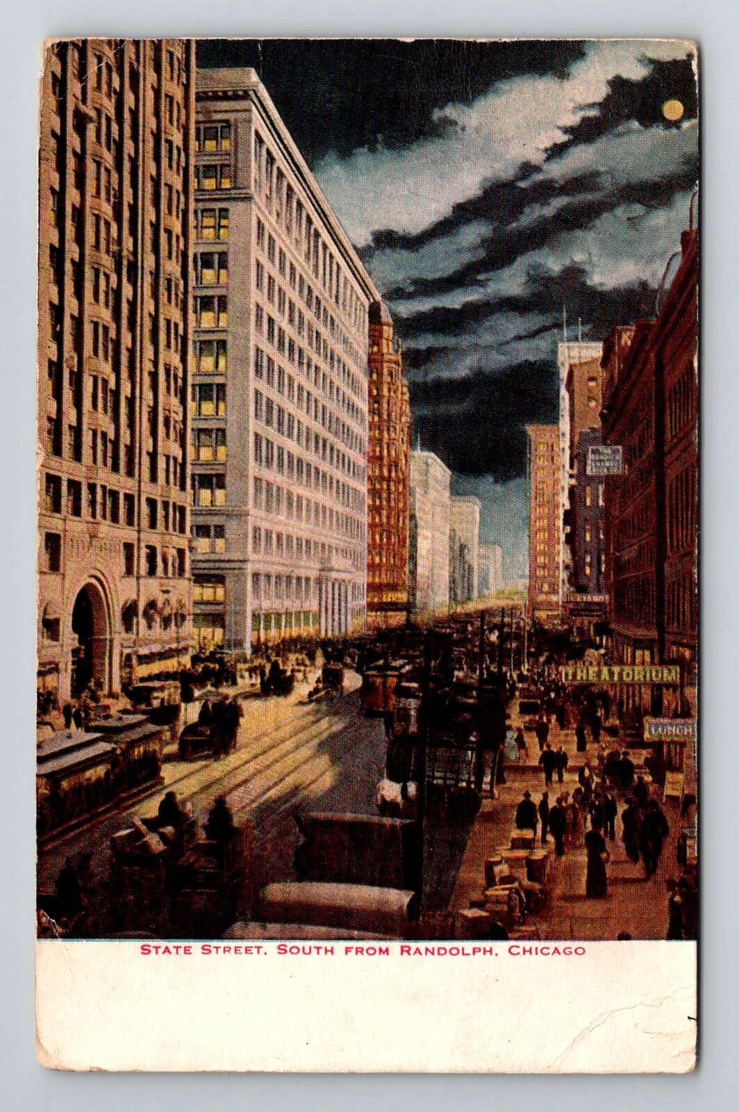 Chicago, IL-Illinois, State Street South Theater Antique, Vintage Postcard
