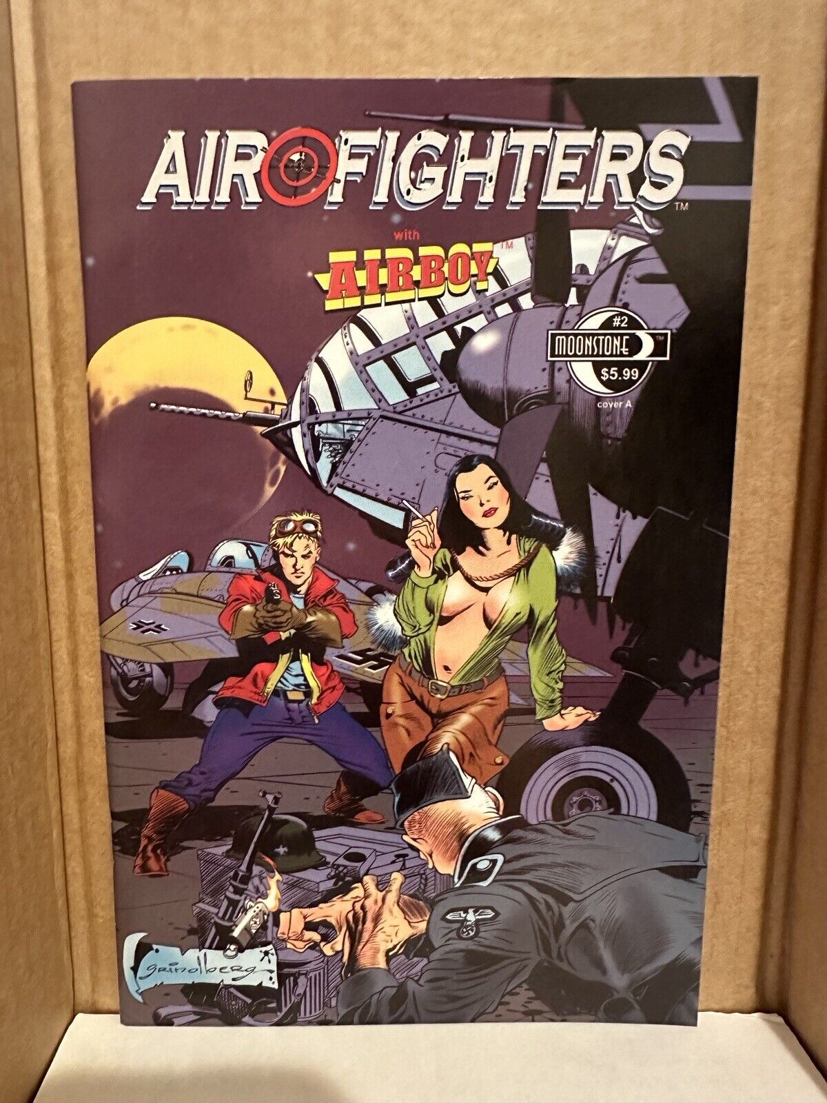 Airfighters #2 NM- Very HTF/LOW PRINT Newsstand Sexy Valkyrie Cover (2010)
