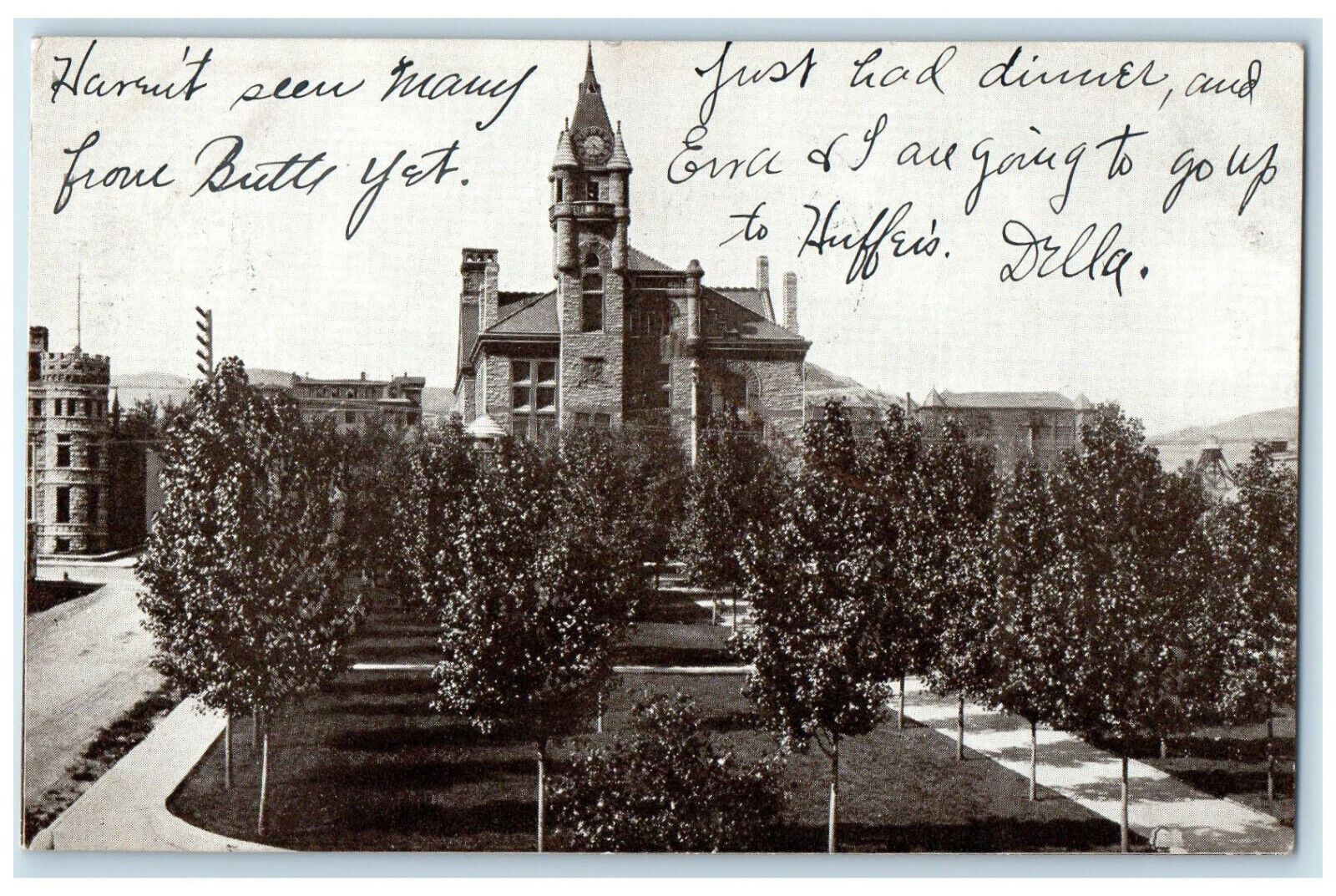 c1905 Court House and Jail Helena Montana MT Antique Posted Postcard