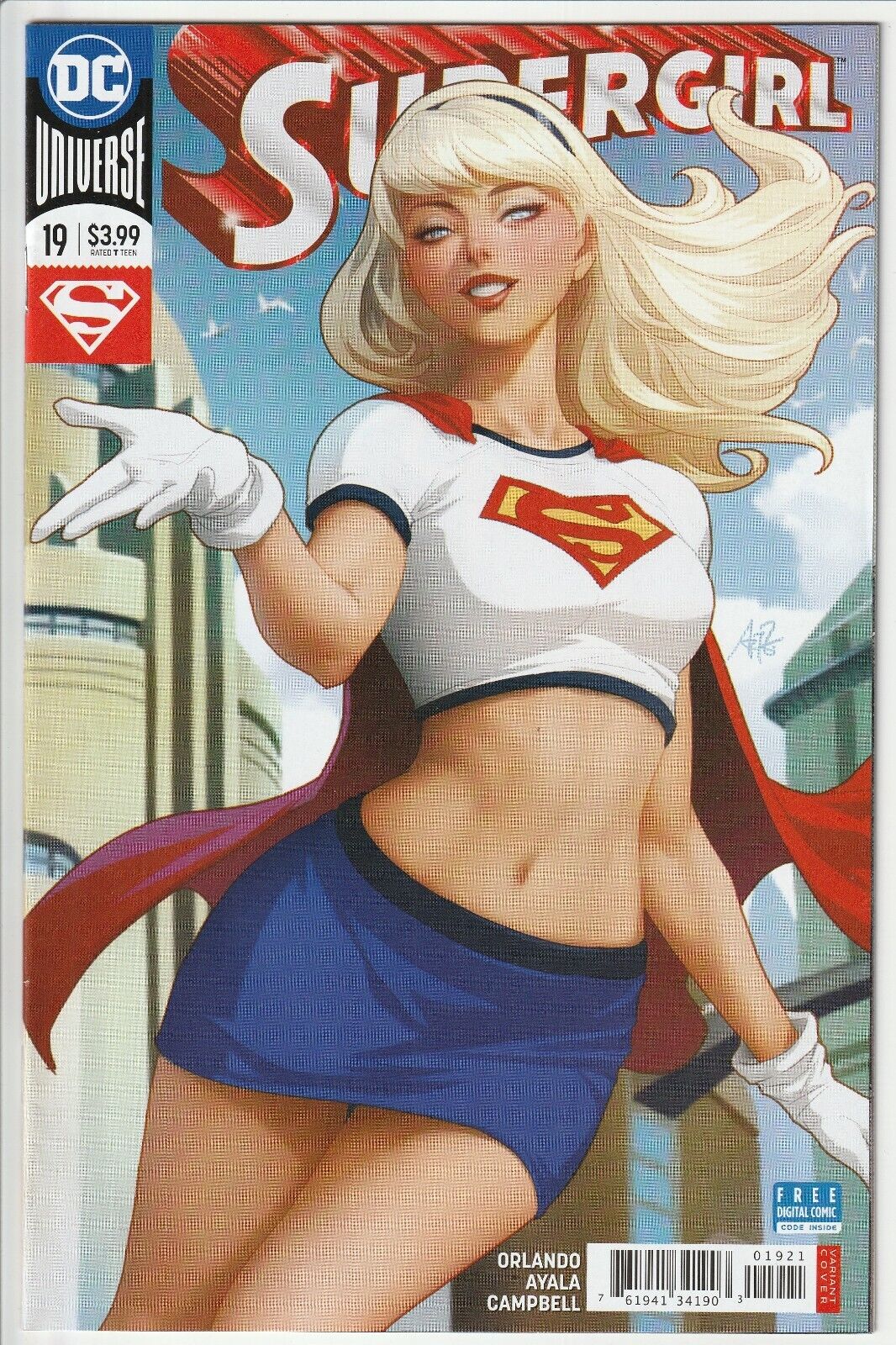 SUPERGIRL #19 (2018) ARTGERM VARIANT DC Comics NM
