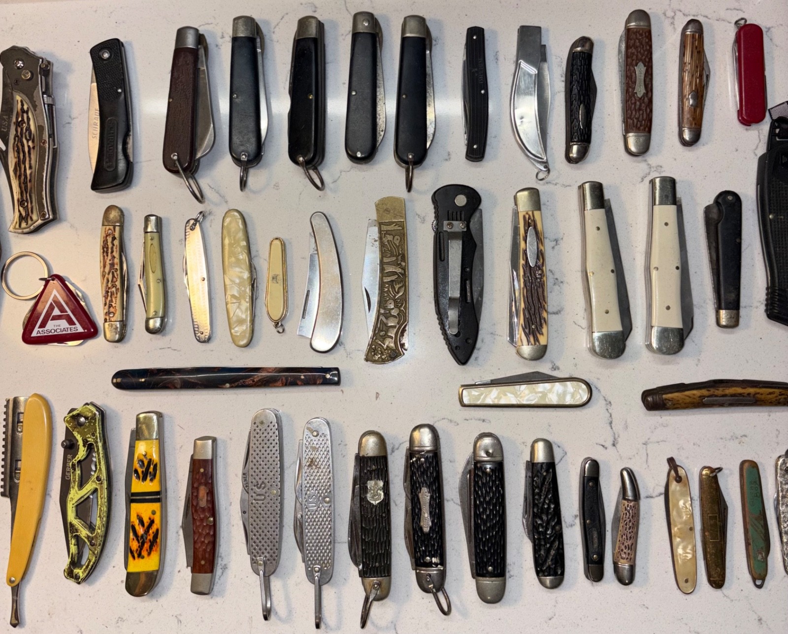 Huge Lot Of Vintage USA Made Casexx Camillus Imperial Schrade Colonial Japan Ect