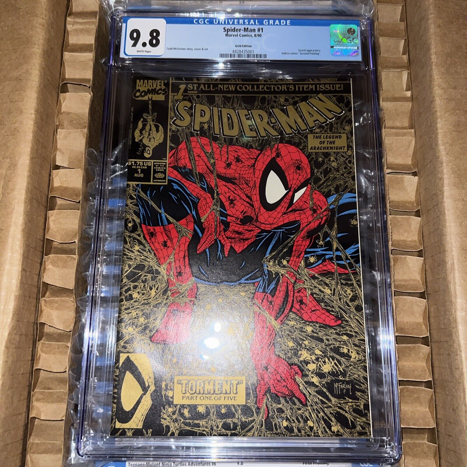 Spider-Man #1 CGC 9.8 Gold Edition Todd McFarlane Cover 1990