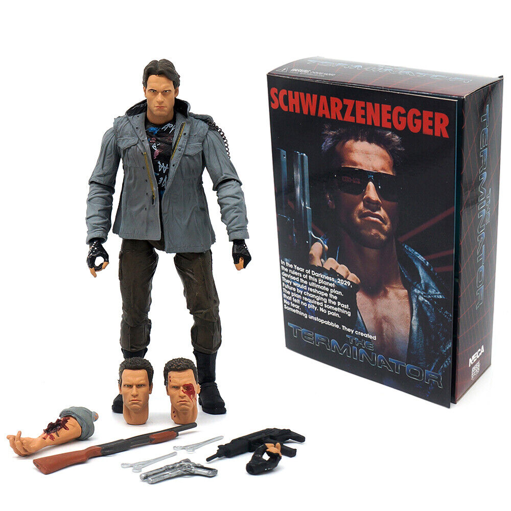 NECA Terminator Ultimate T-800 Tech Noir Schwarzenegger 7\'\'  Action Figure Doll