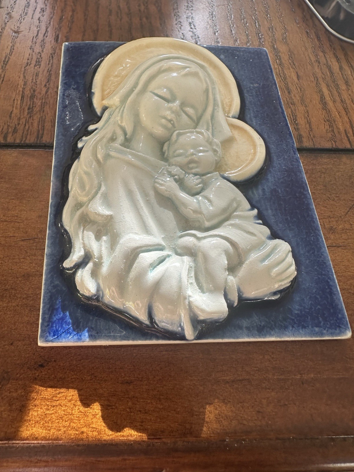 Vintage Goebel M.I. Hummel Madonna Plaque HUM 48/0 Virgin