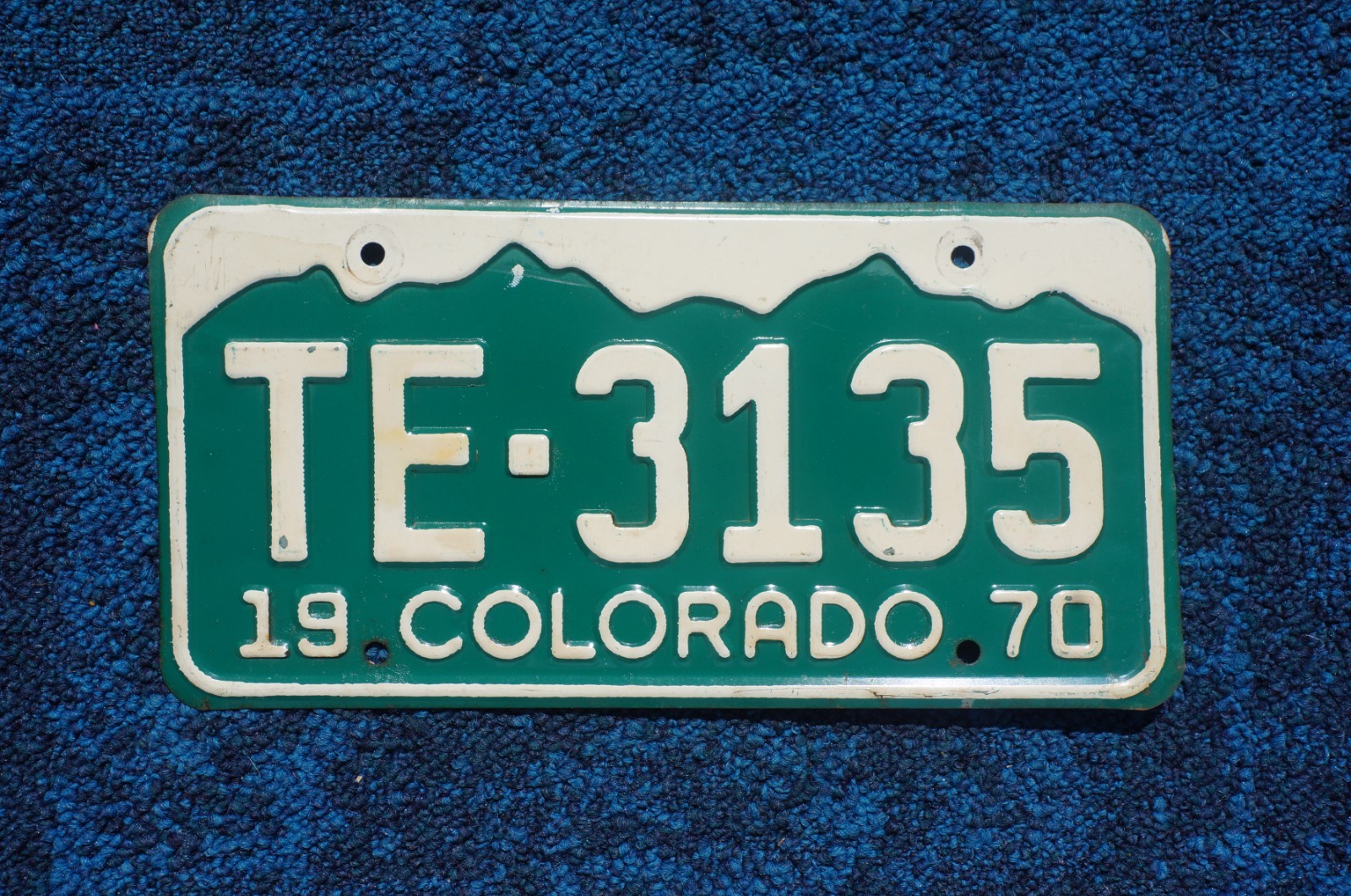 1970 COLORADO License Plate
