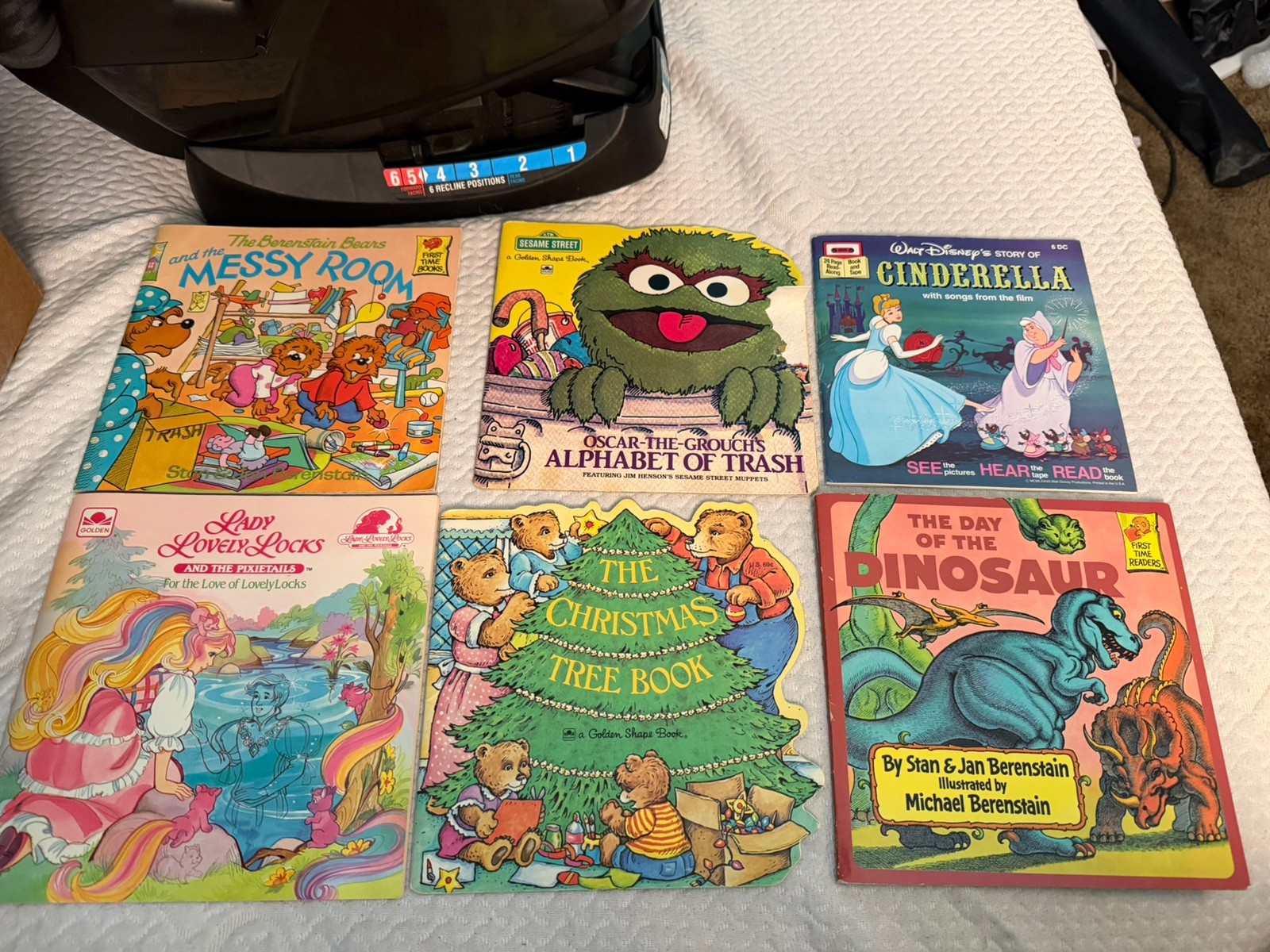 Vintage Children’s Book Lot of 6 Berenstain Bears Disney Sesame Street Golden
