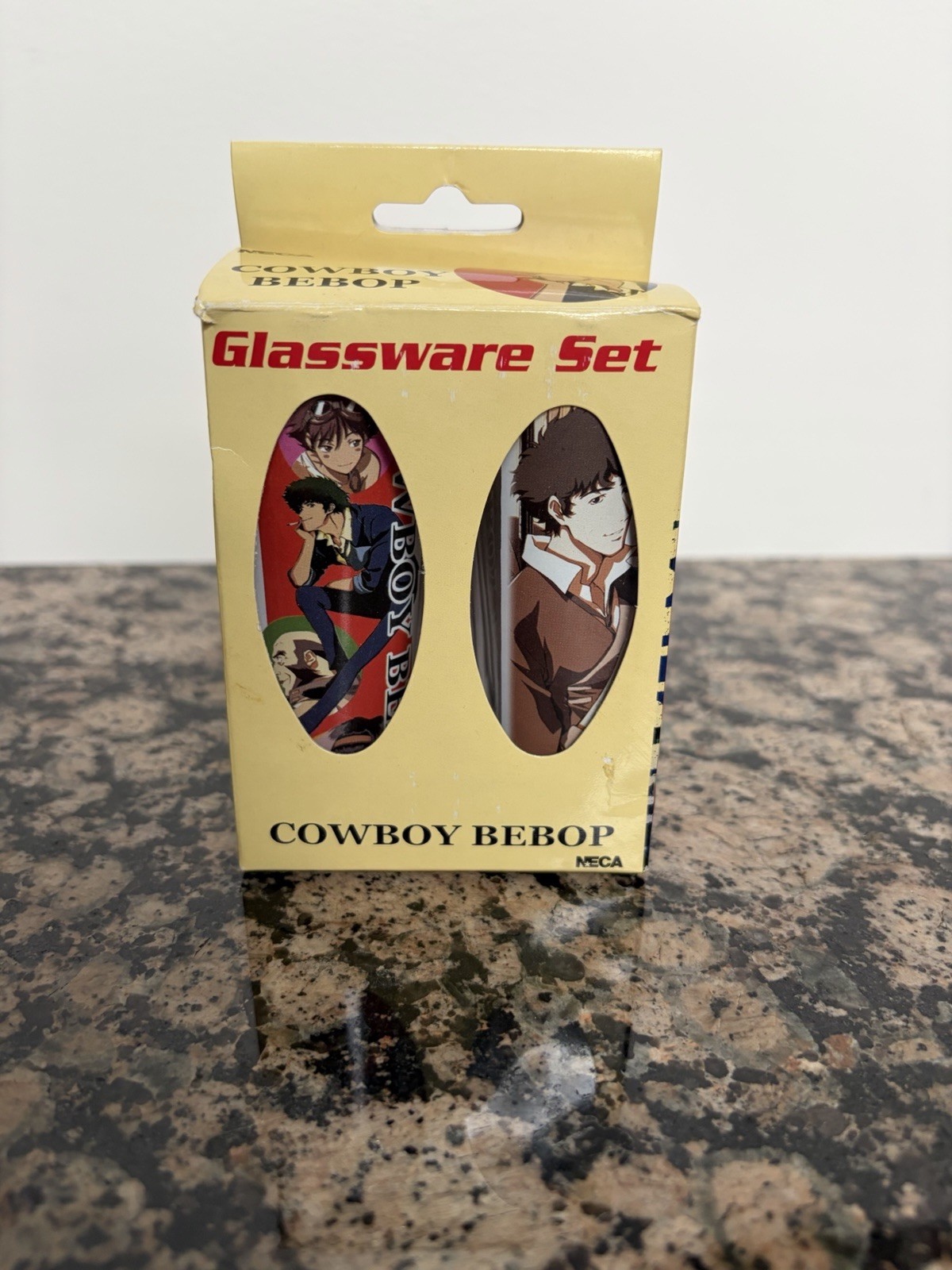 Cowboy Bebop - Pair Of Shooters Glassware Set, NEVER USED IN ORIGINAL PACKAGING Cowboy Bebop - Pair Of Shooters Glassware Set, NEVER USED IN ORIGINAL PACKAGING