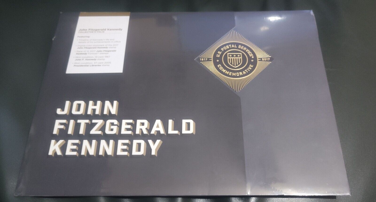 USPS John Fitzgerald Kennedy Collector’s Folio Set, Mint Condition