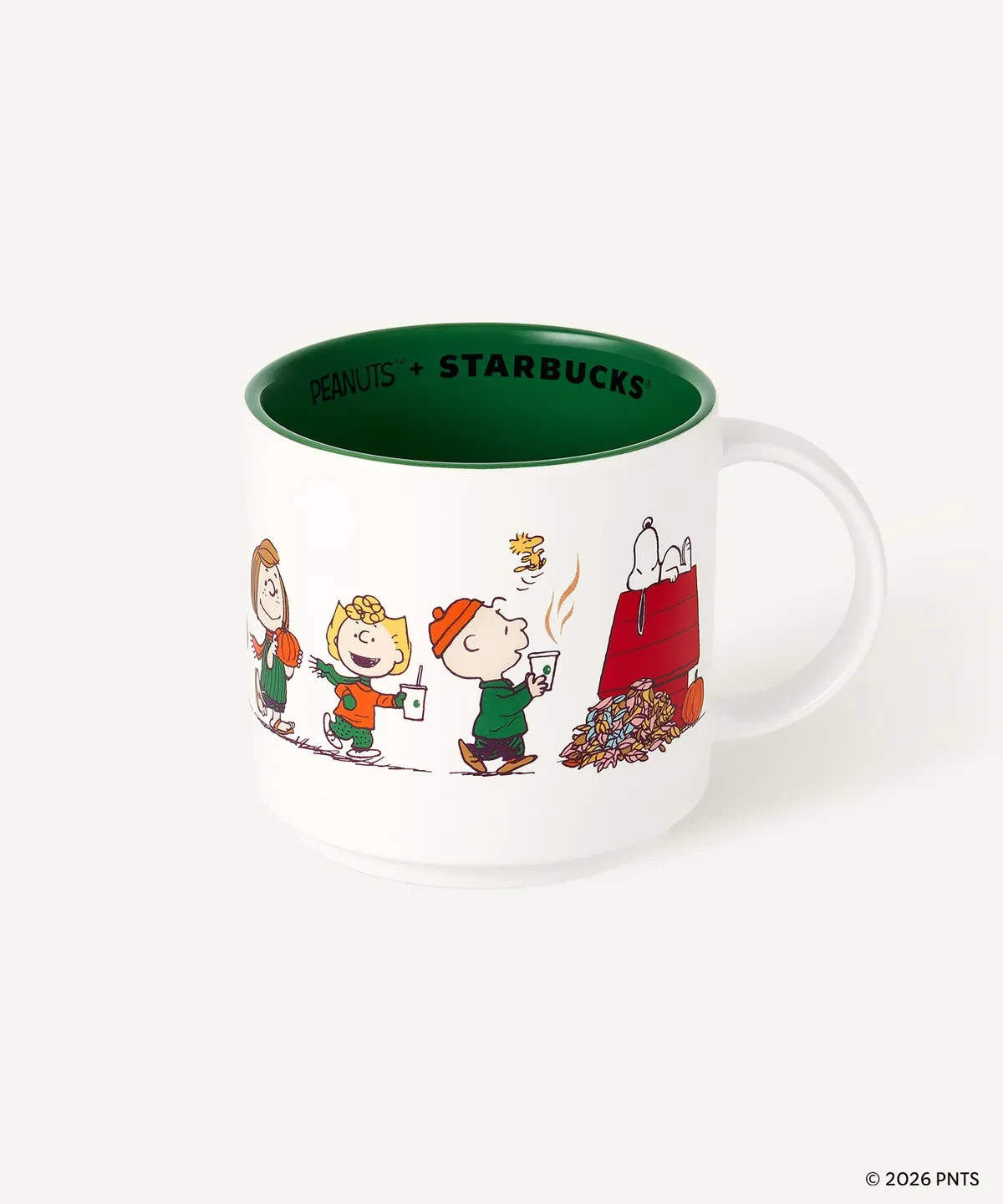 Starbucks Pumpkin Peanuts Mug 414ml 14oz Snoopy Fall Autumn Edition