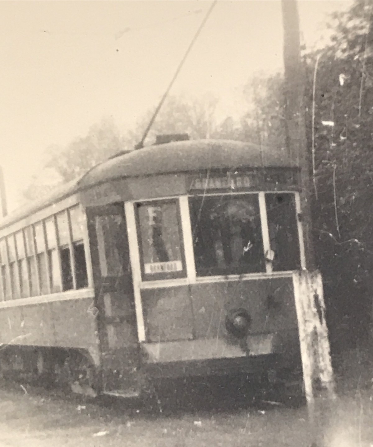 Branford Line Streetcar Electric Railway End of Line Interurban Trolley Photo
