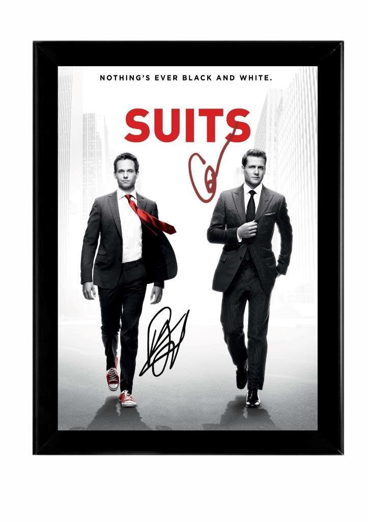 SUITS SIGNED & FRAMED PHOTO POSTER 12\
