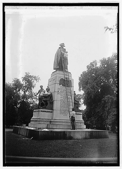 Photo:Washington DC 1922 Washing Von Steuben Statue Monument