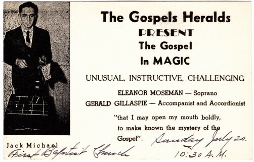 Vintage The Gospels Heralds, Present The Gospel in Magic, Add Card Vintage The Gospels Heralds, Present The Gospel in Magic, Add Card