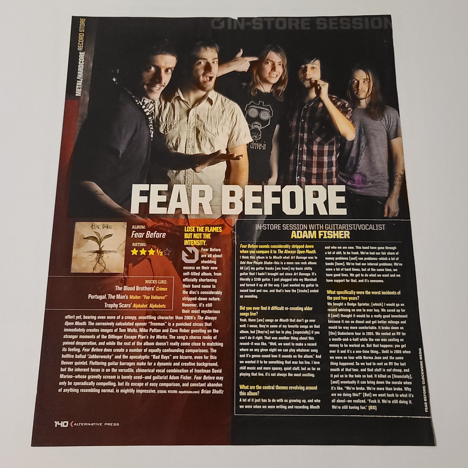 Fear Before 1 Page Article/Clipping Fear Before 1 Page Article/Clipping