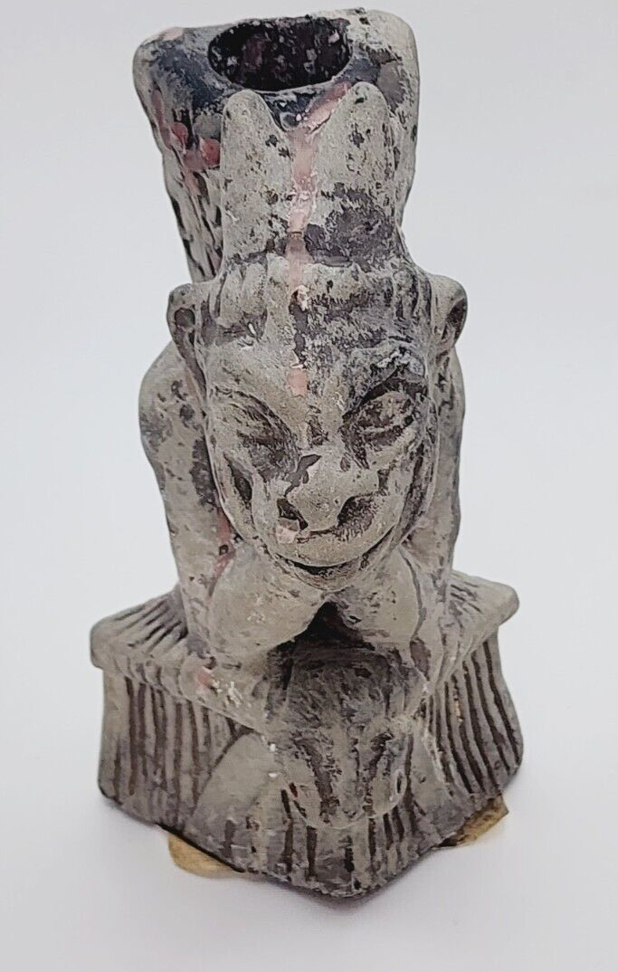 Notre Dame Cathedral Thinking Gargoyle Reproduction Candle stick  6\