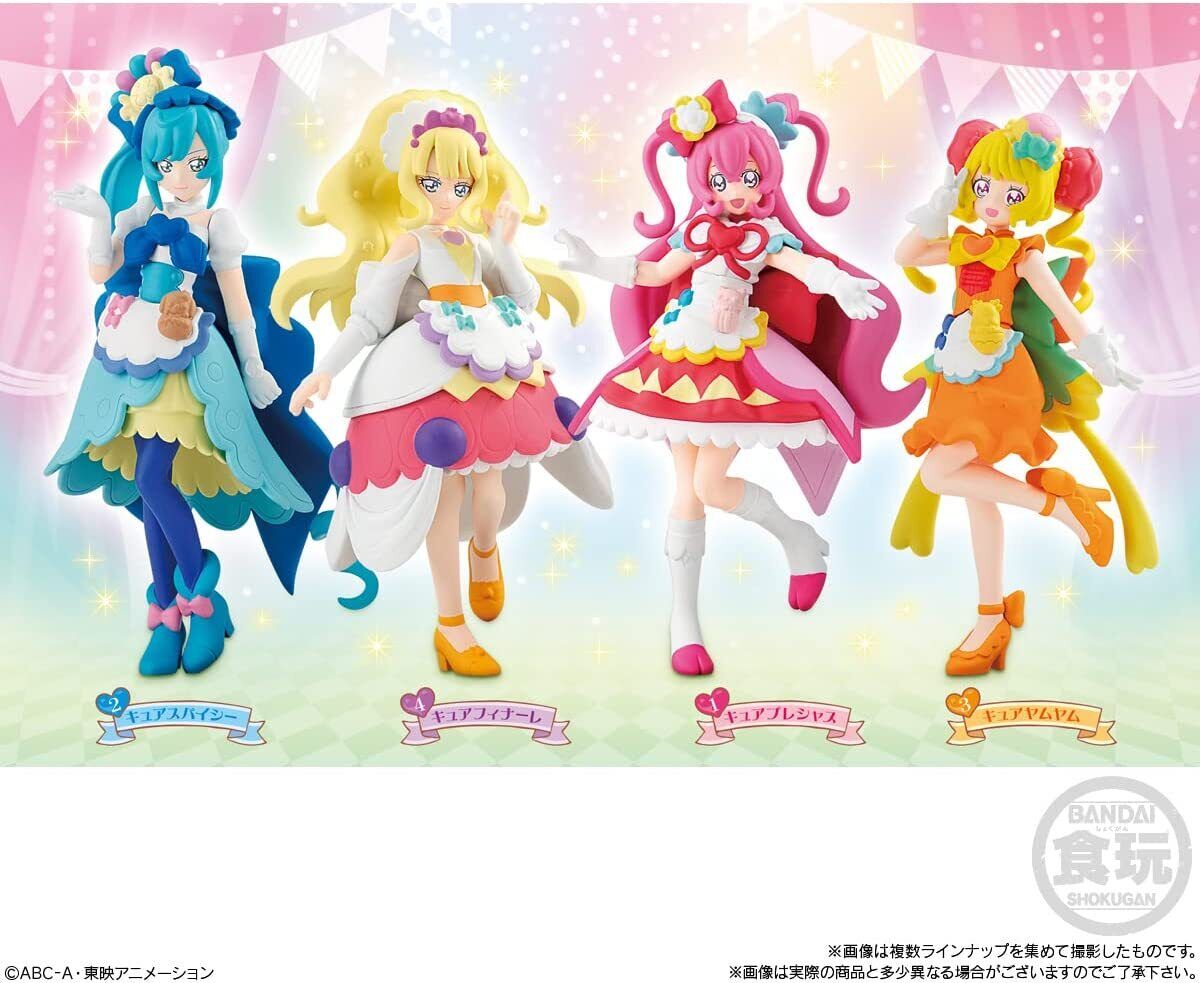 Bandai Delicious Party Pretty Cure Cutie Figure 4 Types Set Figure