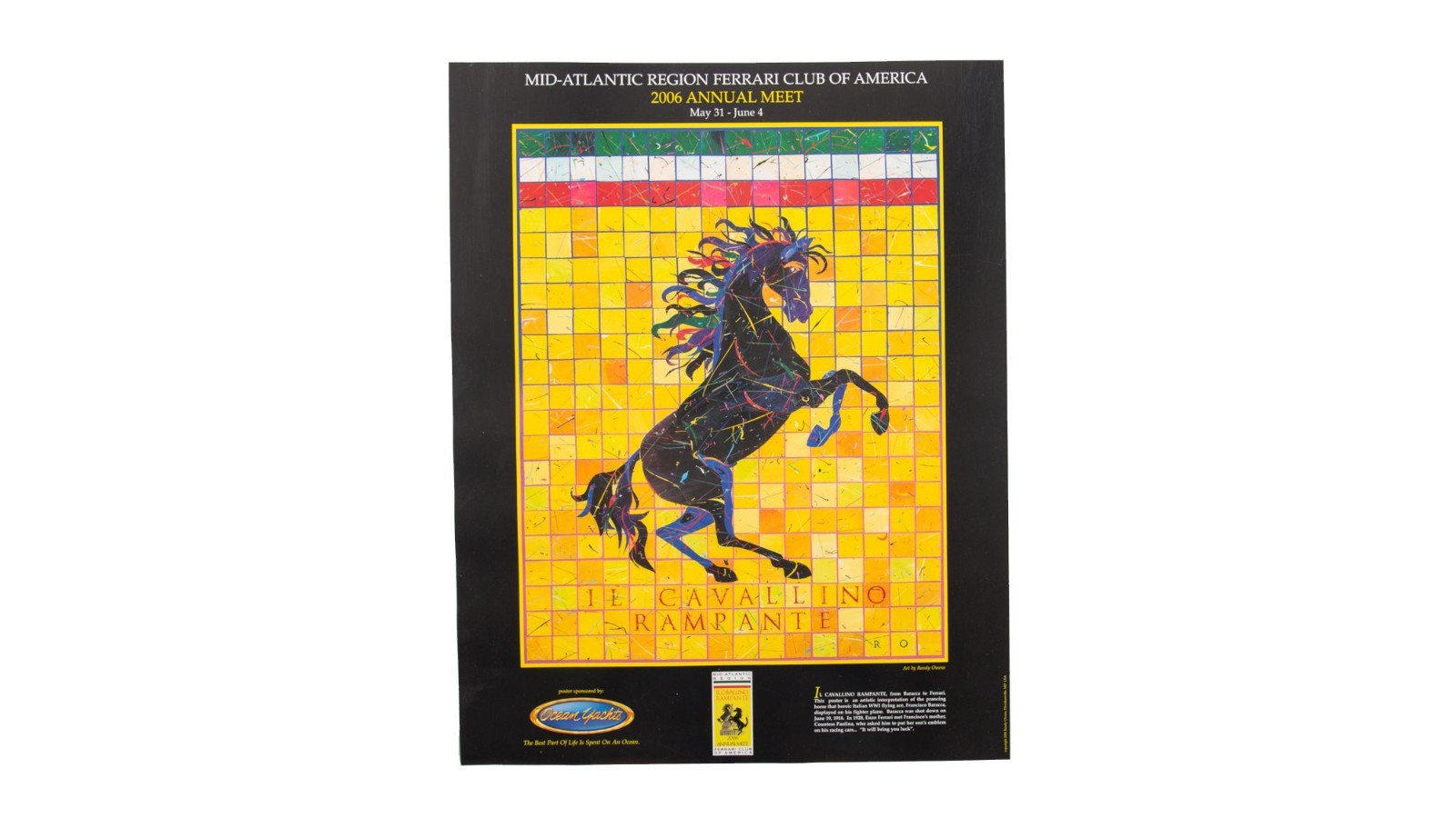 2006 Ferrari Club Of America Annual Meet Event Poster
