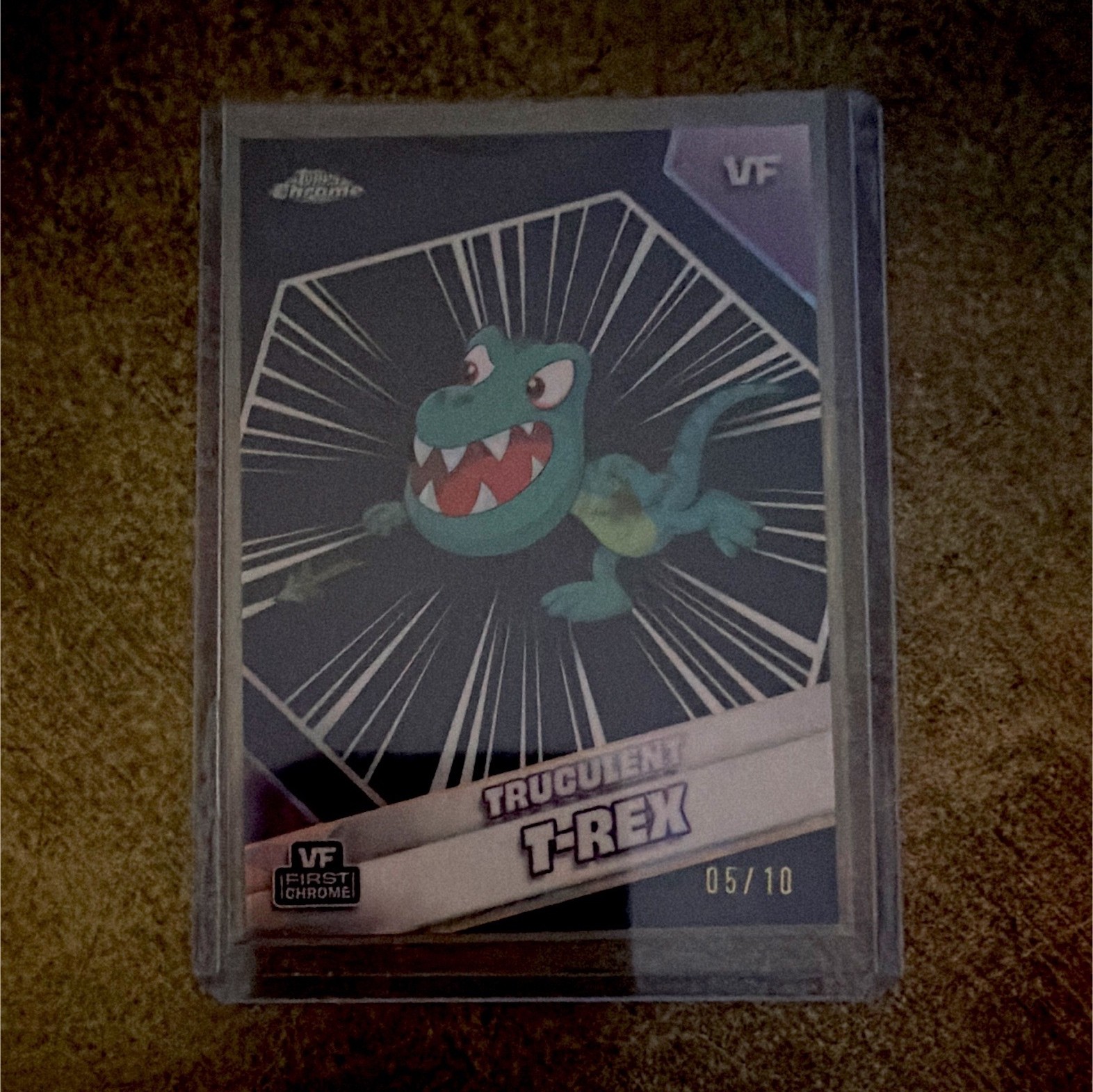 Topps 2023 Topps Chrome VeeFriends #182 Truculent T-Rex Serial 05/10
