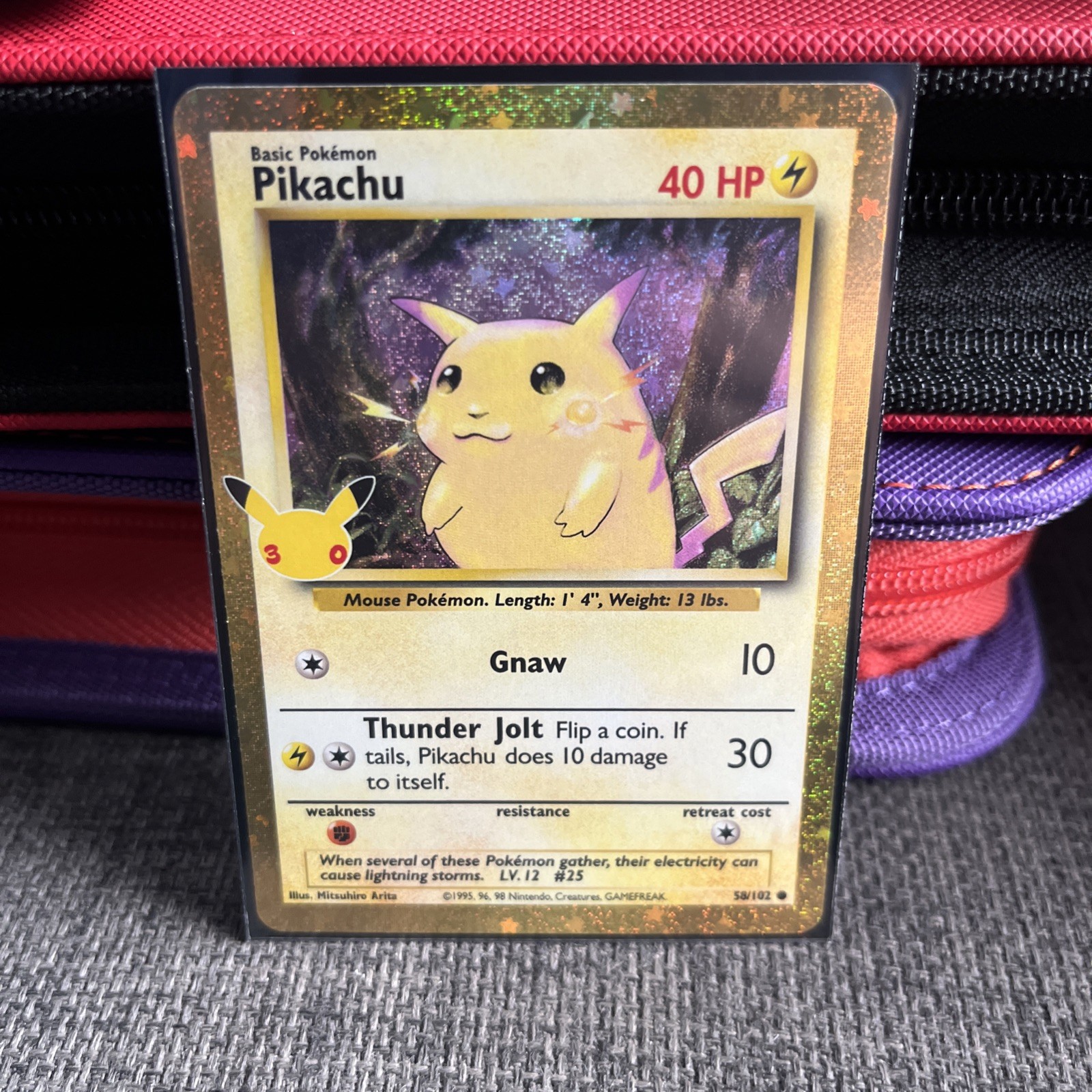 Pikachu 58/102 Classic Collection Pokemon 30th Anniversary 30th Celebration Pikachu 58/102 Classic Collection Pokemon 30th Anniversary 30th Celebration