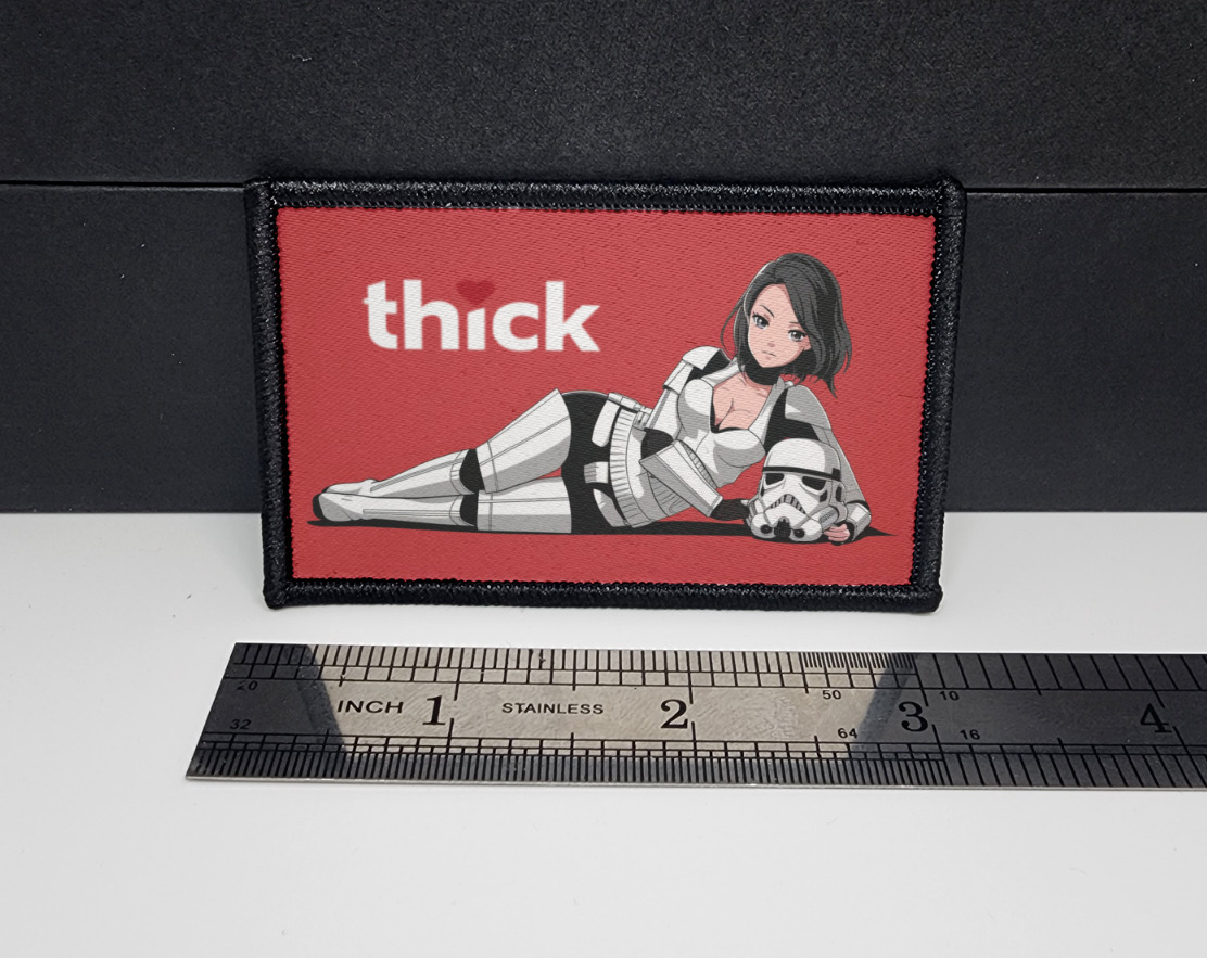 Thick❤ Sexy Anime Girl Morale Patch Custom Tactical (Storm Trooper inspired)
