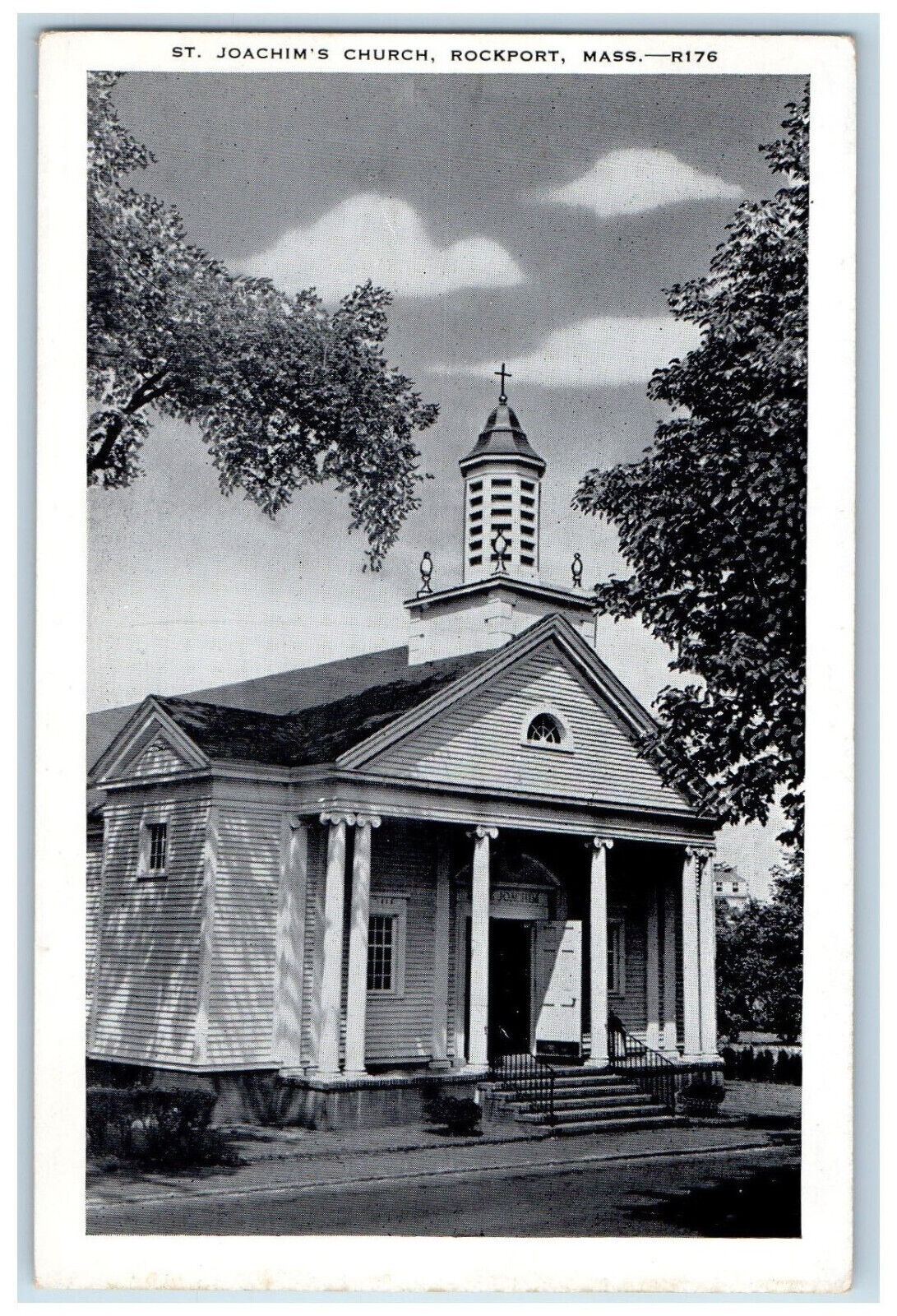 c1940\'s St. Joachim\'s Church Rockport Massachusetts MA Vintage Postcard