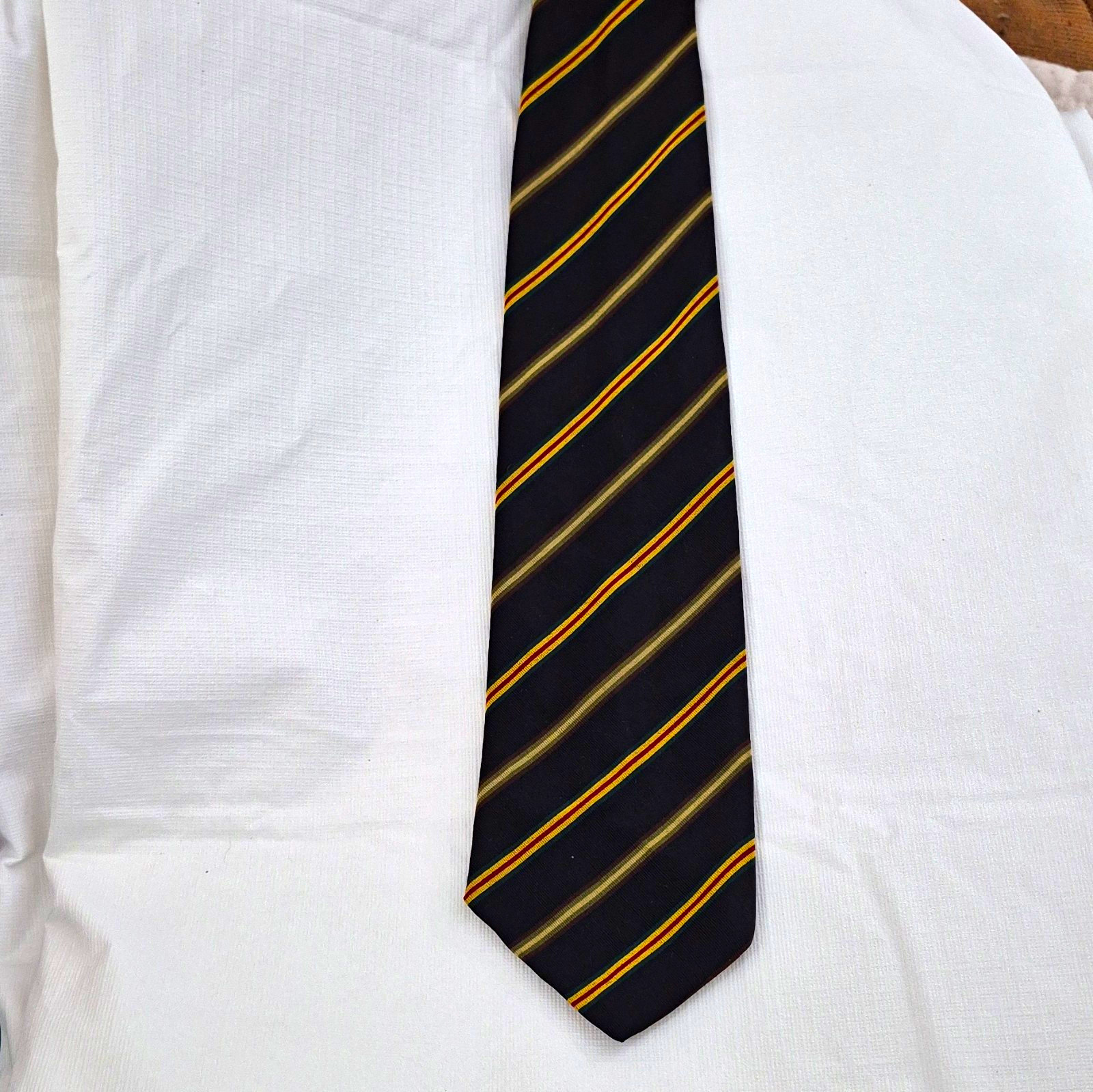 VTG 1960\'S Irish Poplin TIE for Marshall Fields Repp Silk 3.25\