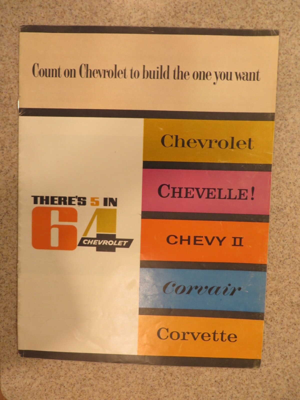 VINTAGE ORIGINAL 1964 CHEVROLET FULL LINE 18 PAGE SALES BROCHURE VINTAGE ORIGINAL 1964 CHEVROLET FULL LINE 18 PAGE SALES BROCHURE