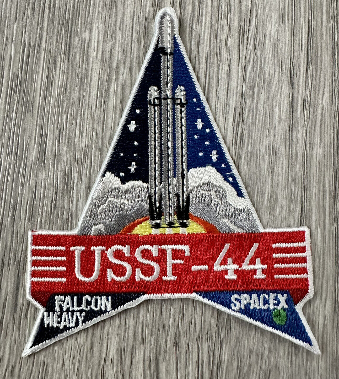 Original SpaceX USSF - 44 Mission Patch NASA Falcon Heavy 3.5”
