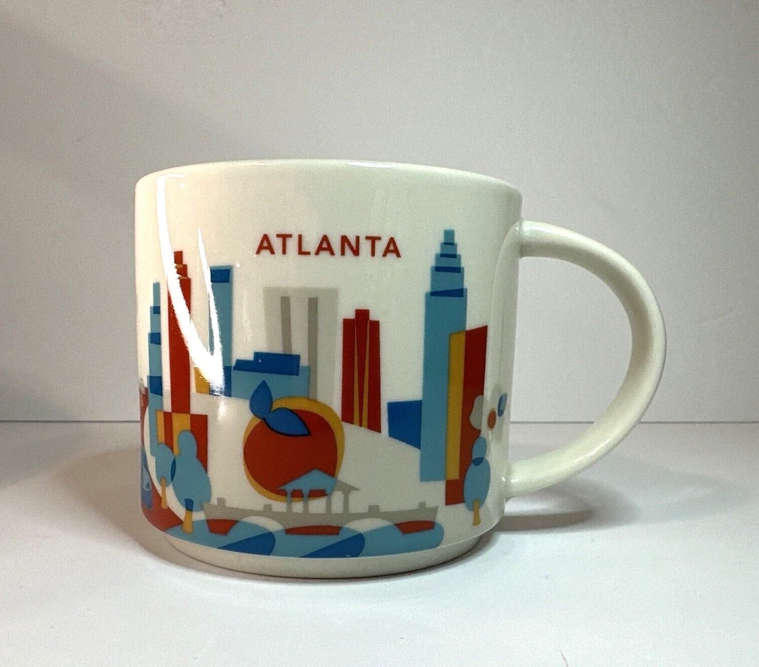 Starbucks Coffee Mug Atlanta You Are Here Collection City Mug 14 ounce Cup 2014