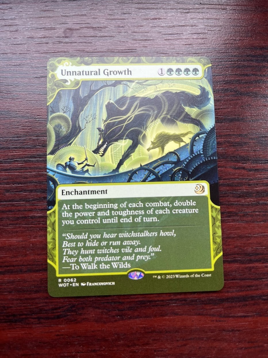 1x SHOWCASE UNNATURAL GROWTH - Commander - MTG - Magic the Gathering 1x SHOWCASE UNNATURAL GROWTH - Commander - MTG - Magic the Gathering
