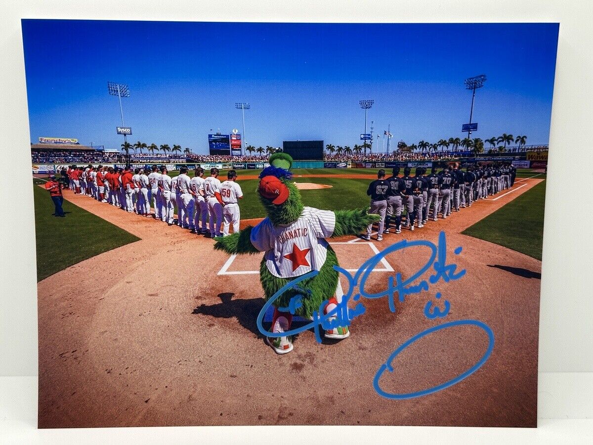 Philly Phanatic Signed Autographed Photo Authentic 8x10 COA