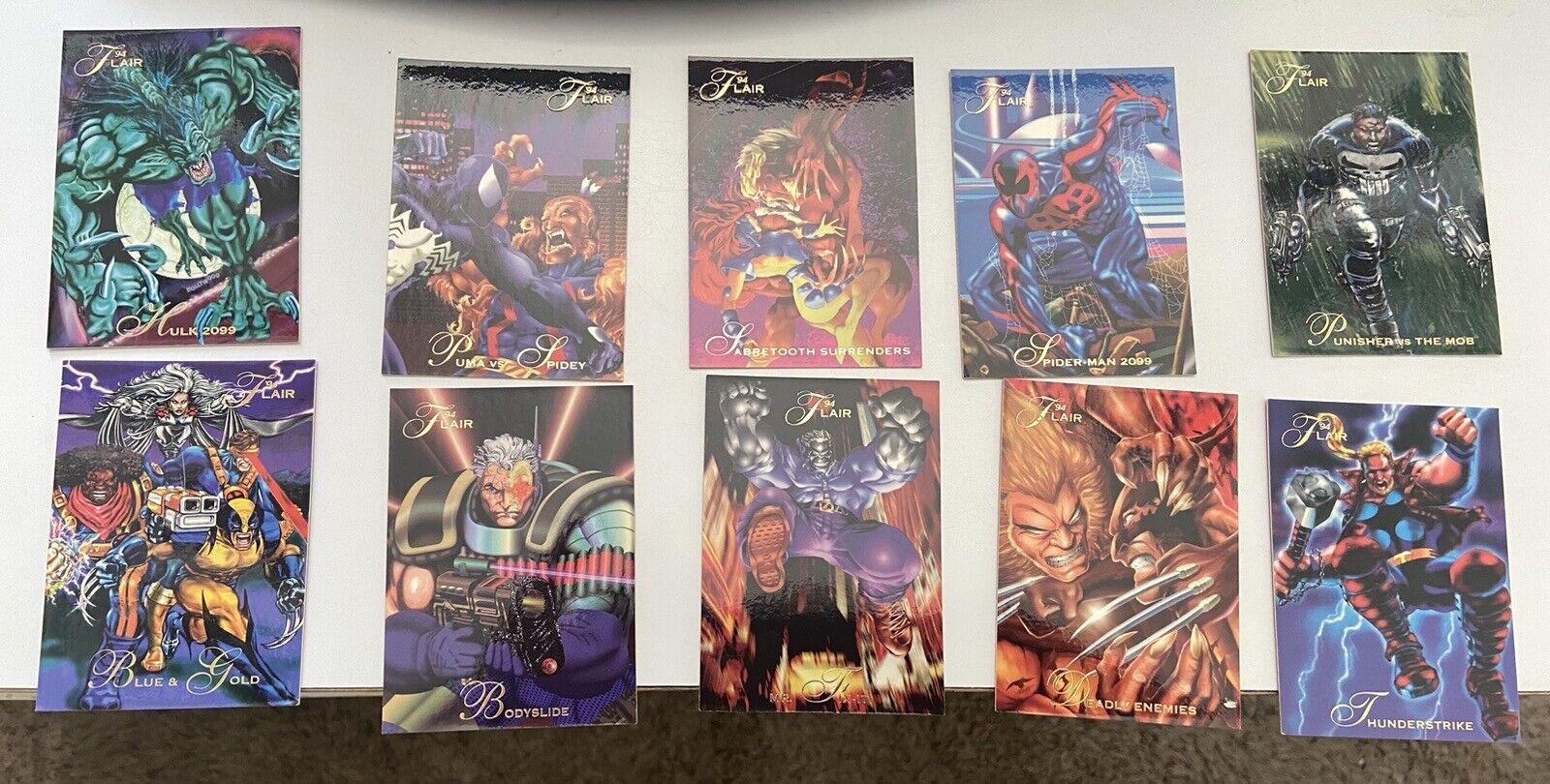 1994/95 Marvel Lot Of Cards Fleer Ultra Marvel Universe Flair