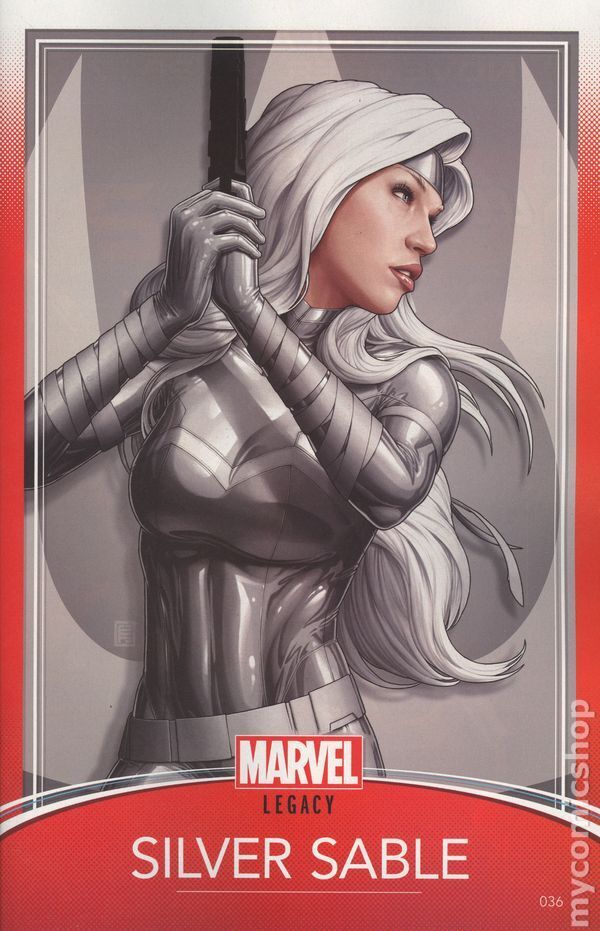 Silver Sable and the Wild Pack #36C Christopher Variant FN 2018 Stock Image