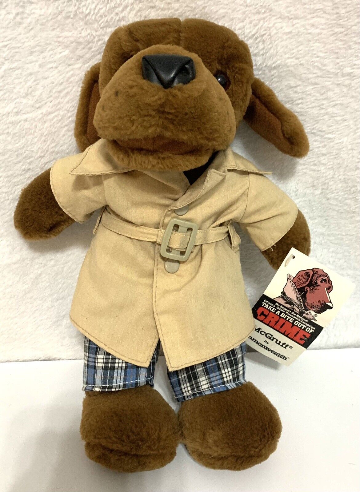 McGruff The Crime Dog Vintage Plush 11” Commonwealth Toy 1989 with NWT