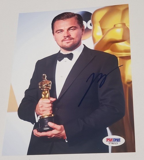Leonardo DiCaprio Signed Best Actor Oscars Photo PSA DNA