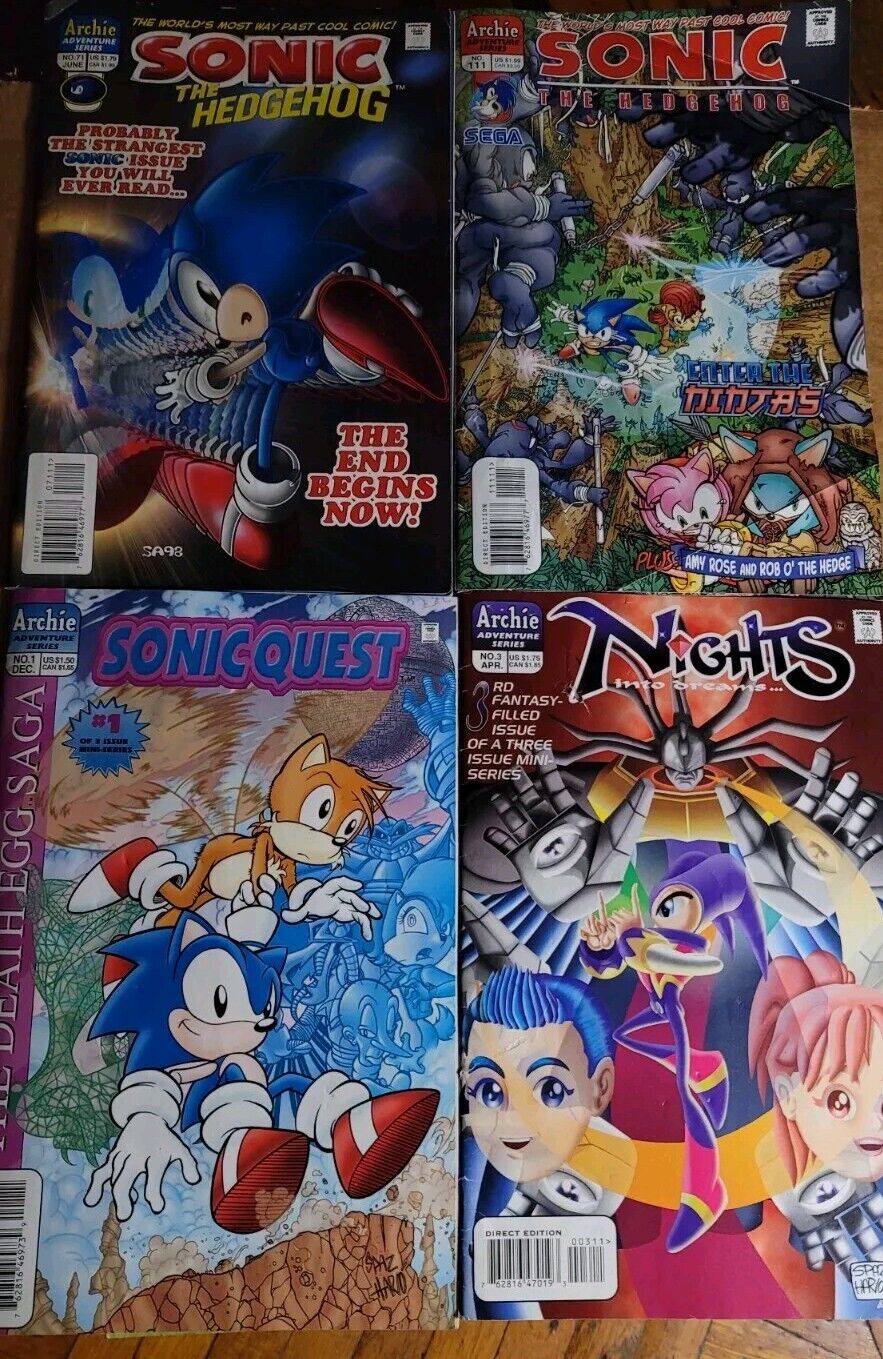 Lot Of 4 Sonic Nights Into Dreams Combo Comic Books Archie