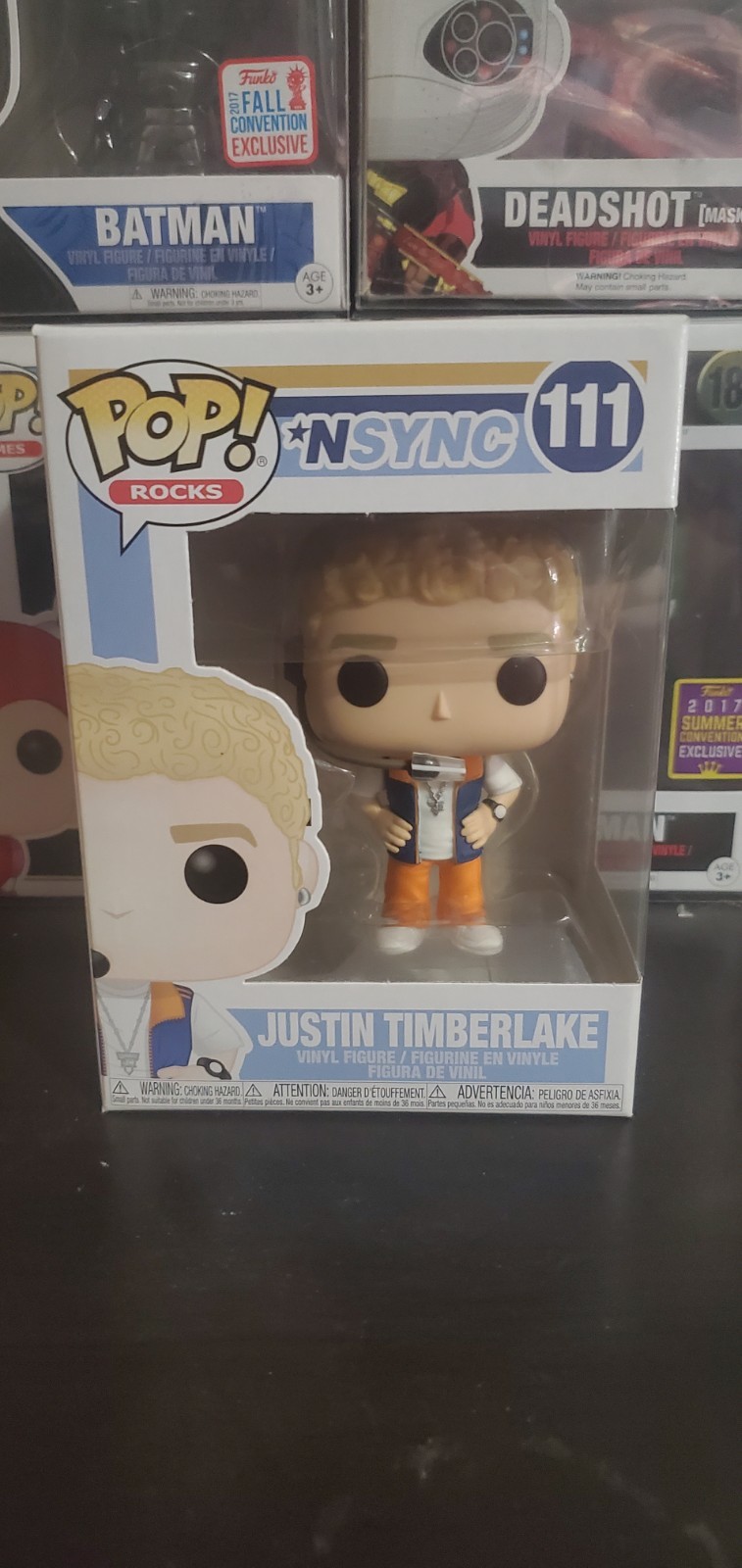 Funko Pop Rocks *NSYNC Justin Timberlake #111 Figure w/ Free Protector Funko Pop Rocks *NSYNC Justin Timberlake #111 Figure w/ Free Protector