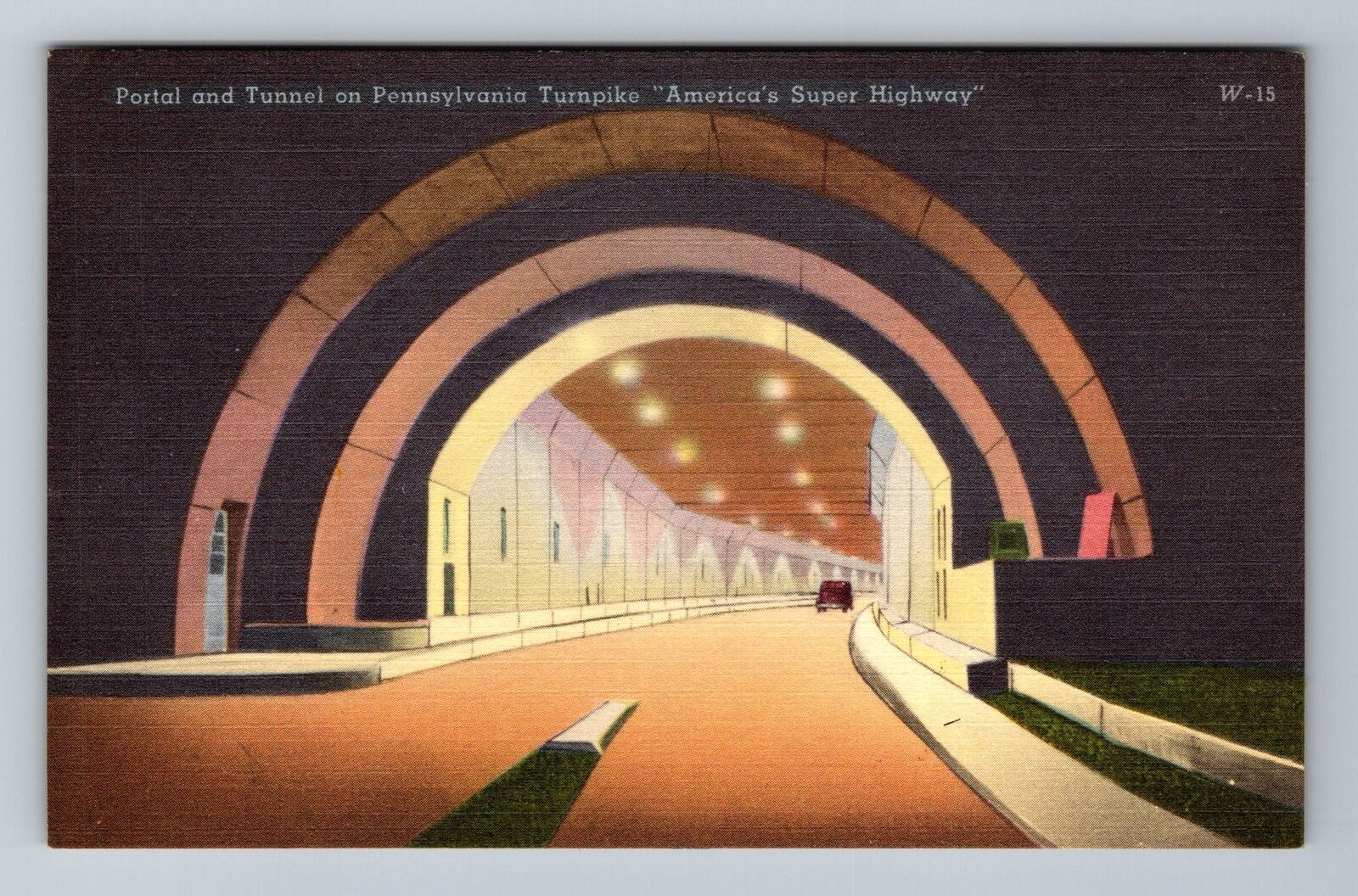 Turnpike PA-Pennsylvania, Portal And Tunnel Vintage Souvenir Postcard