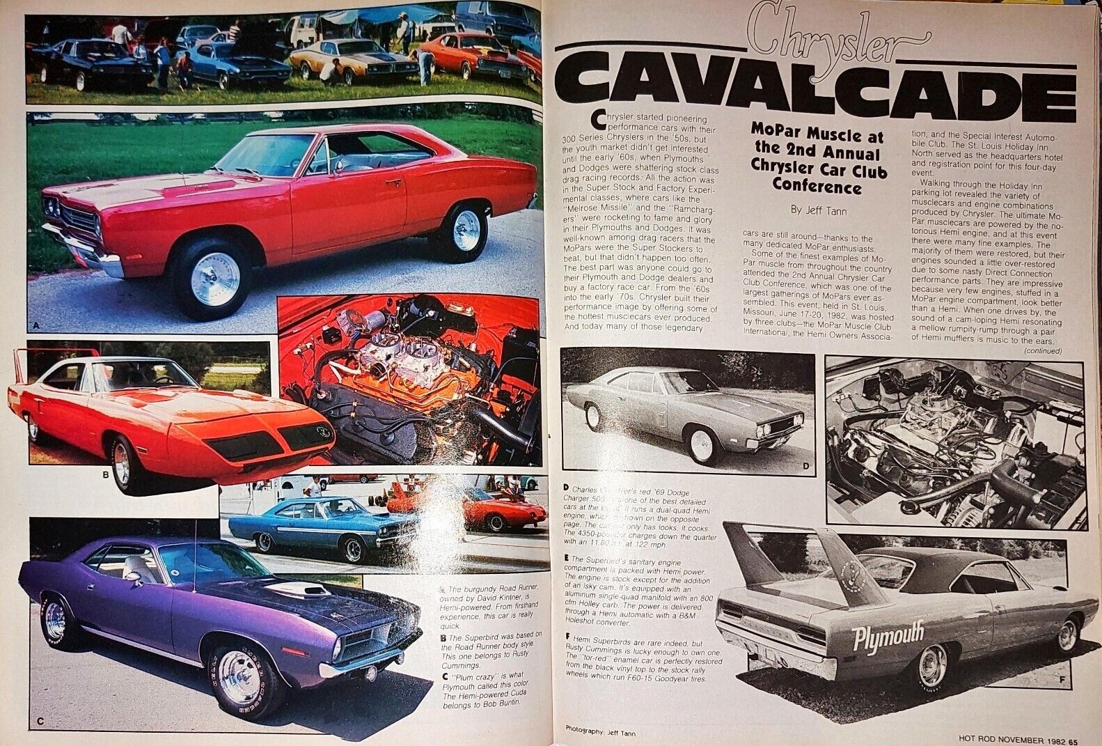 Chrysler Cavalcade 1982 Vintage Print Ad Colored Original 2 Page