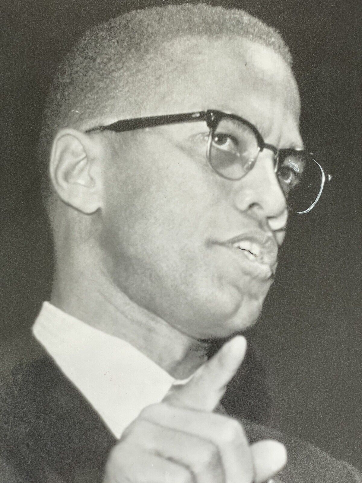 Malcolm X  Civil Rights Press Photograph 1963 #historyinpieces