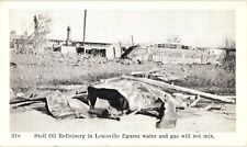 Stoll Oil Refinery Grounds after Flood Louisville Kentucky Postcard c1937 picture